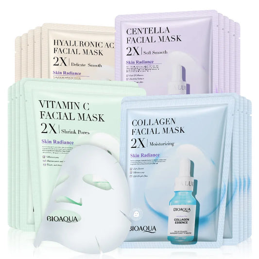 20pcs Centella Collagen Face Mask Moisturizing Sheet Masks