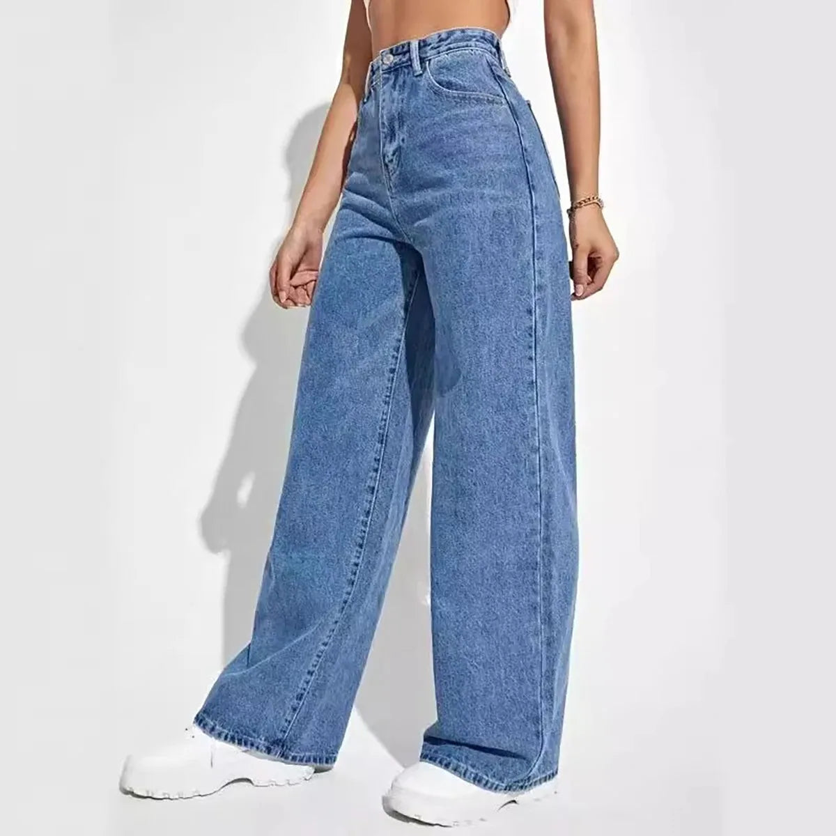 Fashion retro blue jeans