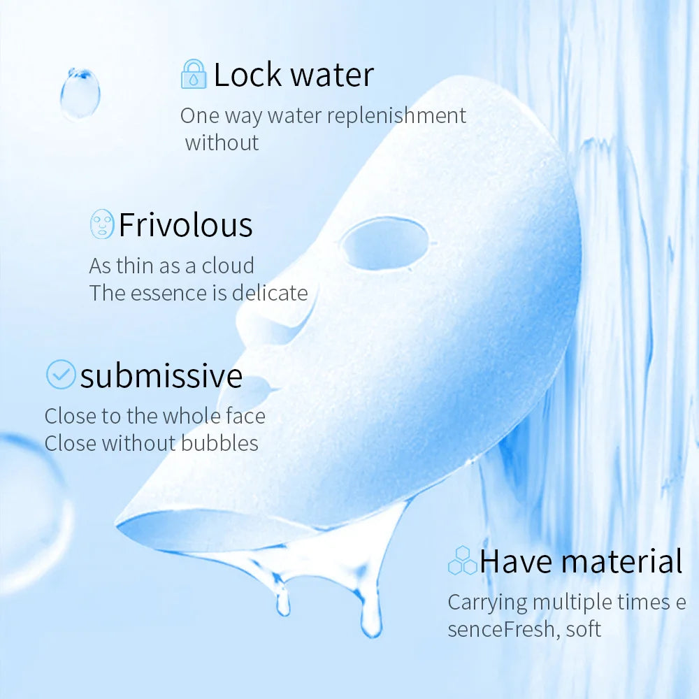20pcs Centella Collagen Face Mask Moisturizing Sheet Masks