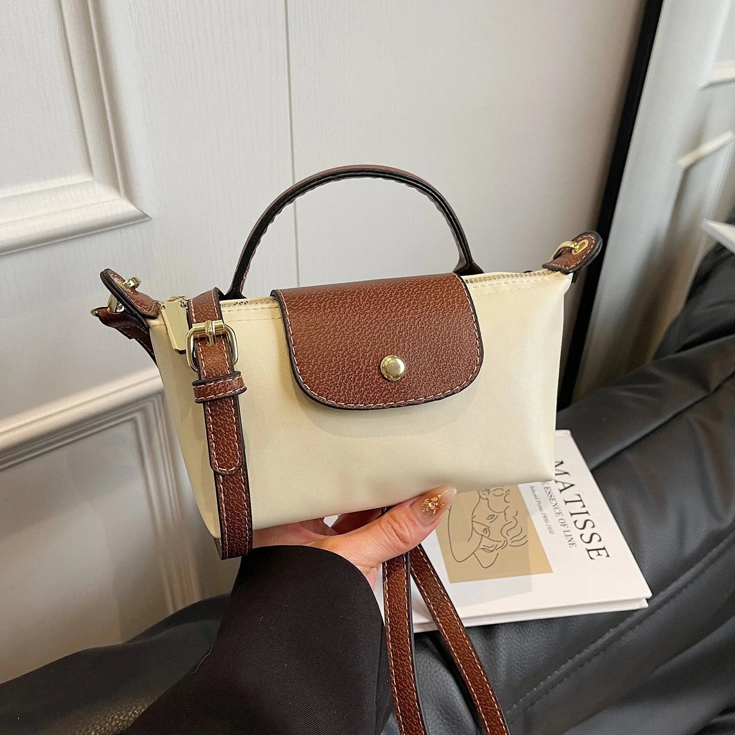 Retro Fashion Nylon Dumpling Bag