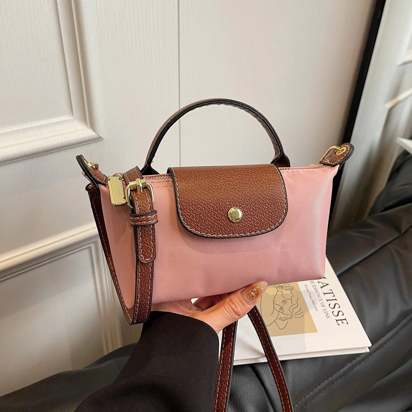 Retro Fashion Nylon Dumpling Bag