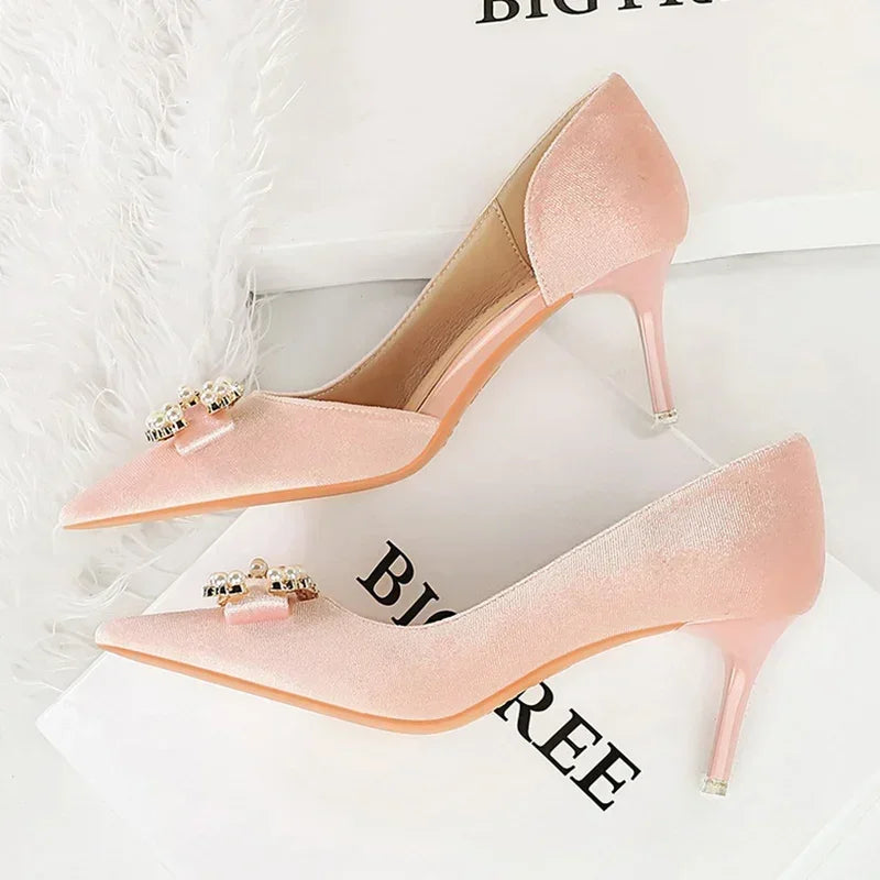 Women 7cm Thin High Heels
