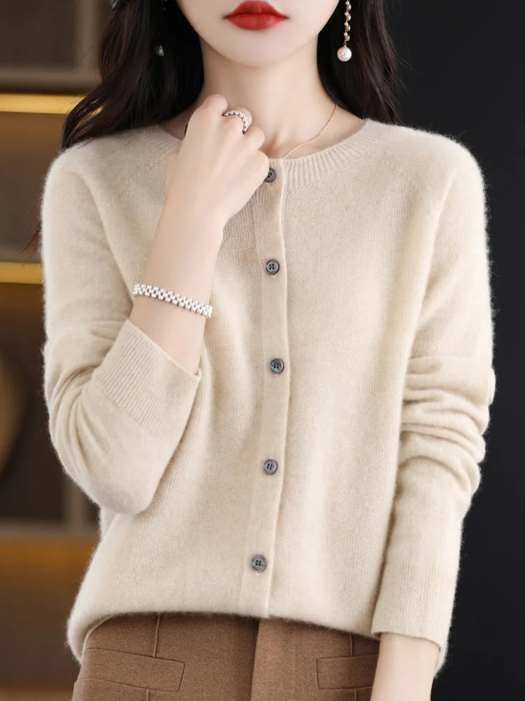 Women Cashmere Sweater 100% Merino Wool