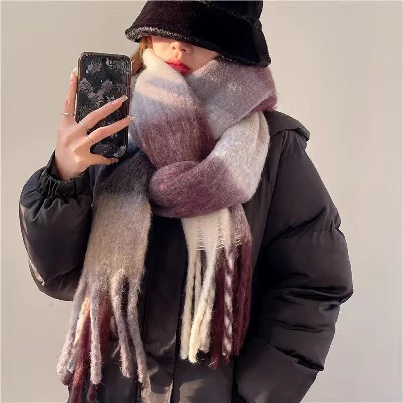 Thick Warm Scarf Women Cashmere