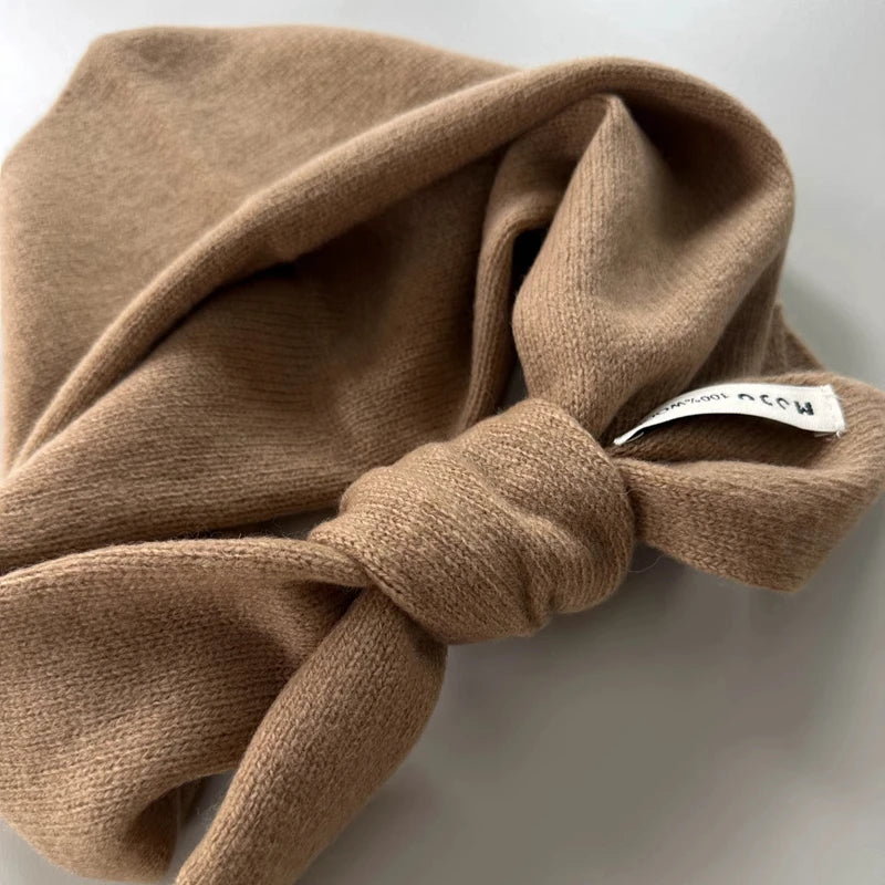 wool cashmere triangle scarf