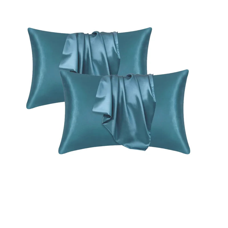 Pillowcase Silk Pillow Cover Silky Satin 1pc