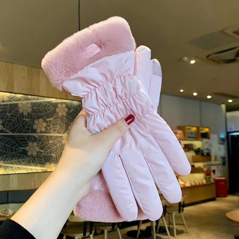 Ski Gloves Women Winter