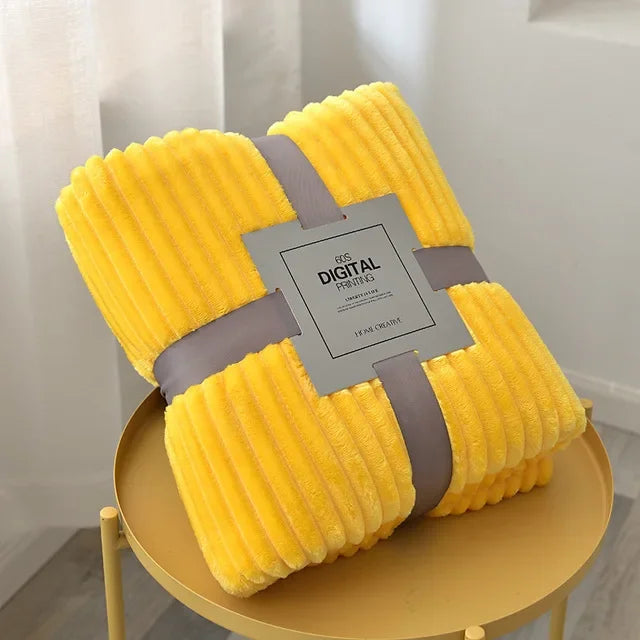 Striped Flannel Blankets For Beds Blanket