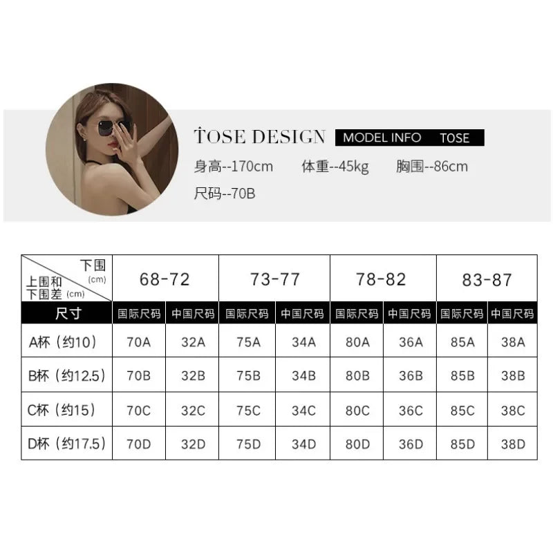 Sexy Large Backless Bra for Women