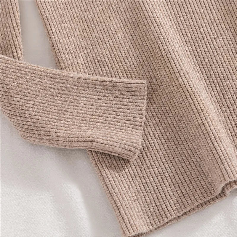 Heliar Women Fall Turtleneck Sweater Knitted Soft Pullovers Cashmere