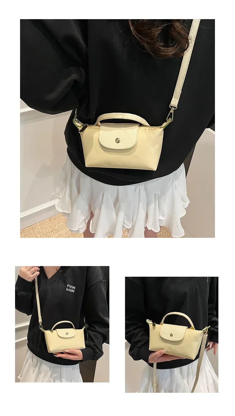 Retro Fashion Nylon Dumpling Bag