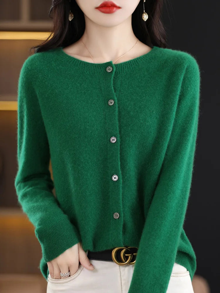 Women Cashmere Sweater 100% Merino Wool