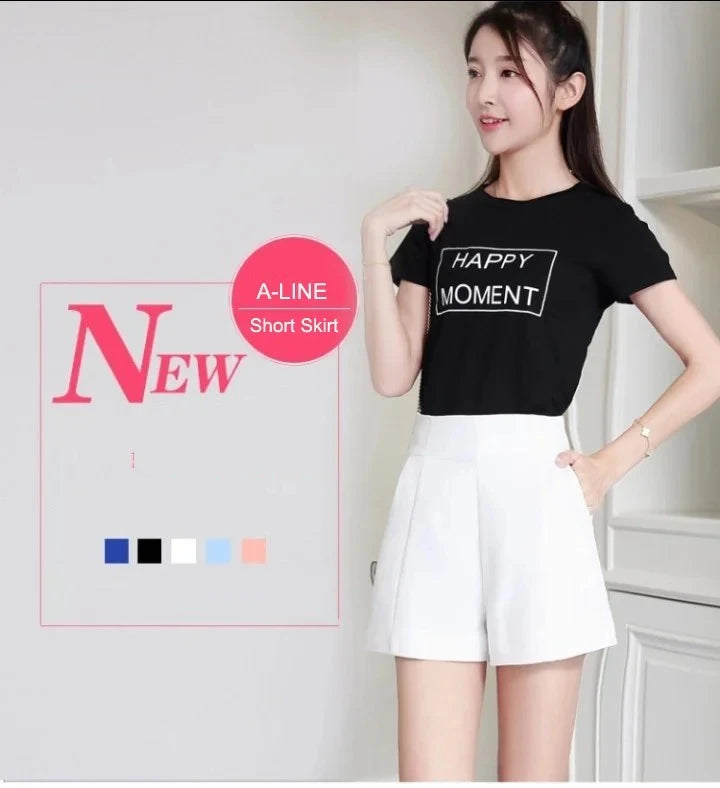 Wide Leg Chiffon Shorts