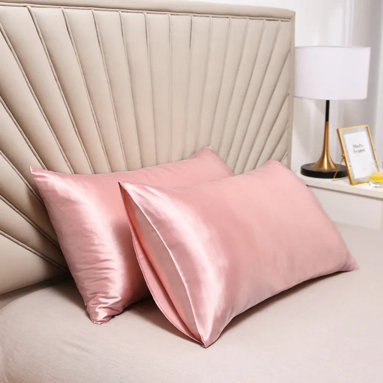 Pillowcase Silk Pillow Cover Silky Satin 1pc