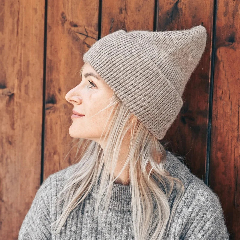 Winter Angola Rabbit Fur Knitted Beanies