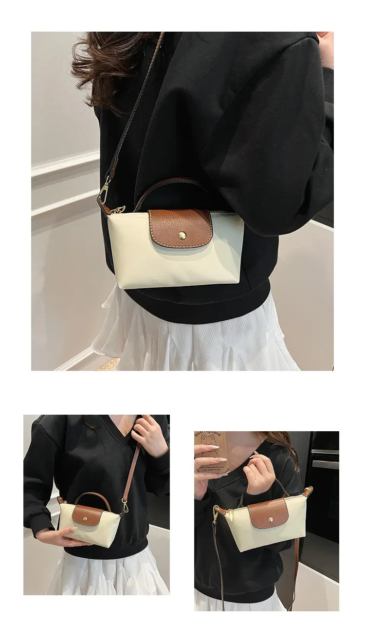 Retro Fashion Nylon Dumpling Bag