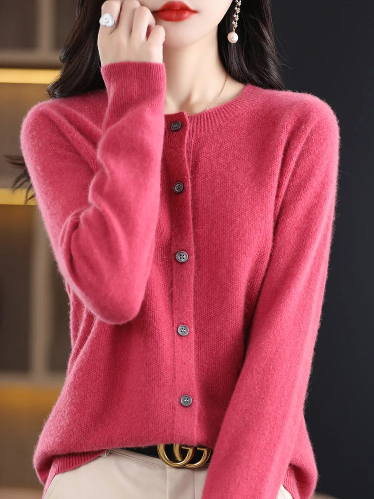 Women Cashmere Sweater 100% Merino Wool
