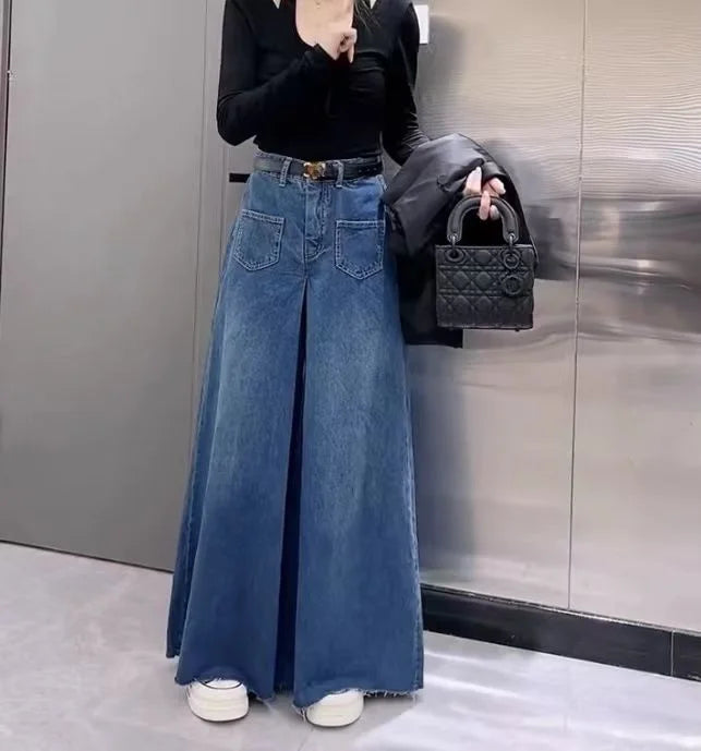 Retro Loose Super Wide-leg Jeans