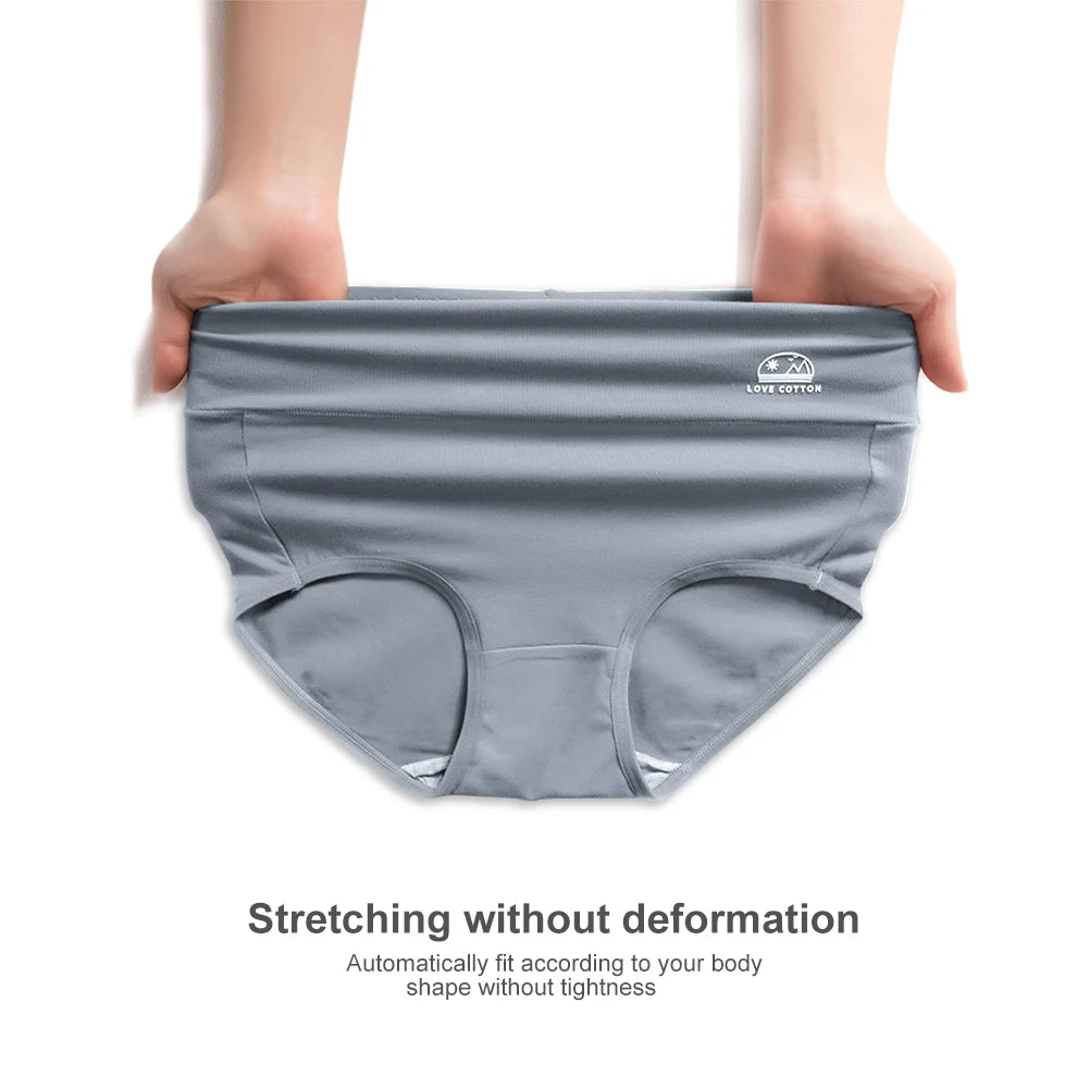 5 Pack Women's Cotton High Waisted Underwear