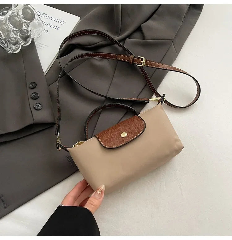 Retro Fashion Nylon Dumpling Bag