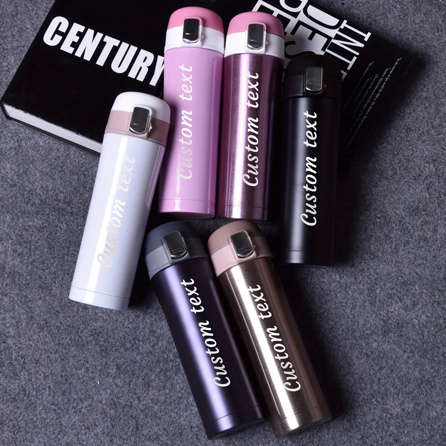 Personalized Laser Engraved Name Insulated Bottle with Lock
