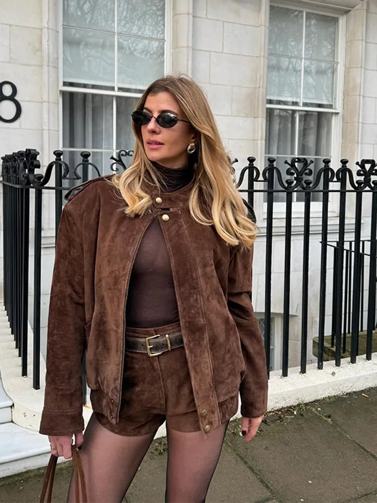 Vintage Suede Long Jackets