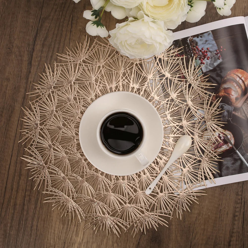 Set of 4 Round Placemats Place Mats