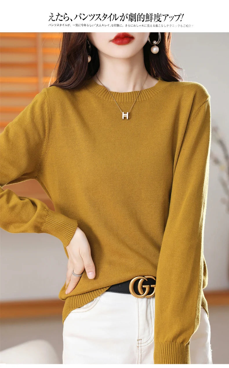 High-quality Cotton Knitted Sweater