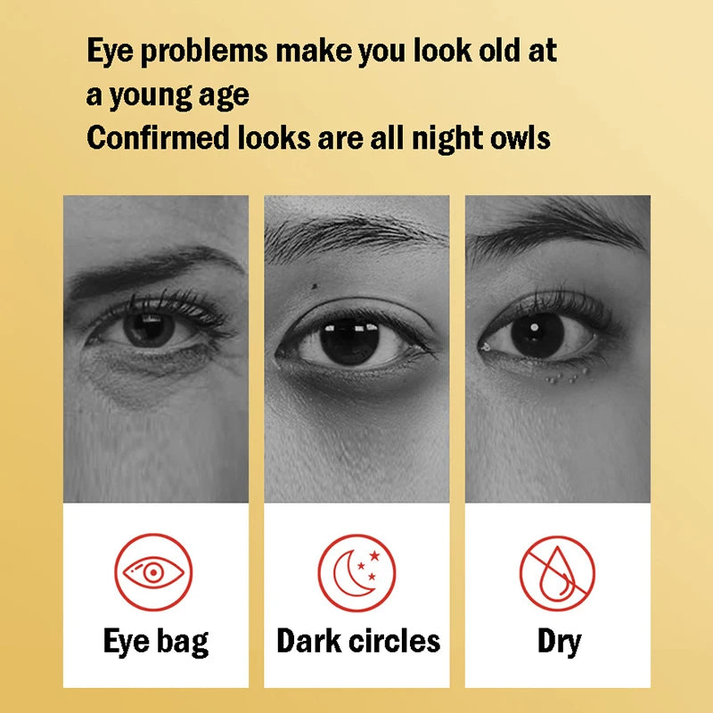 60pcs/box Seaweed Gold Crystal Collagen Eye Mask Anti Dark Circles Remove Eye Bags Moisturizing Eye Patches Eyes Skin Care