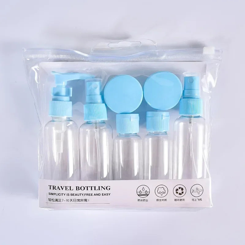 7PCS Travel Bottle Bag Wash Set