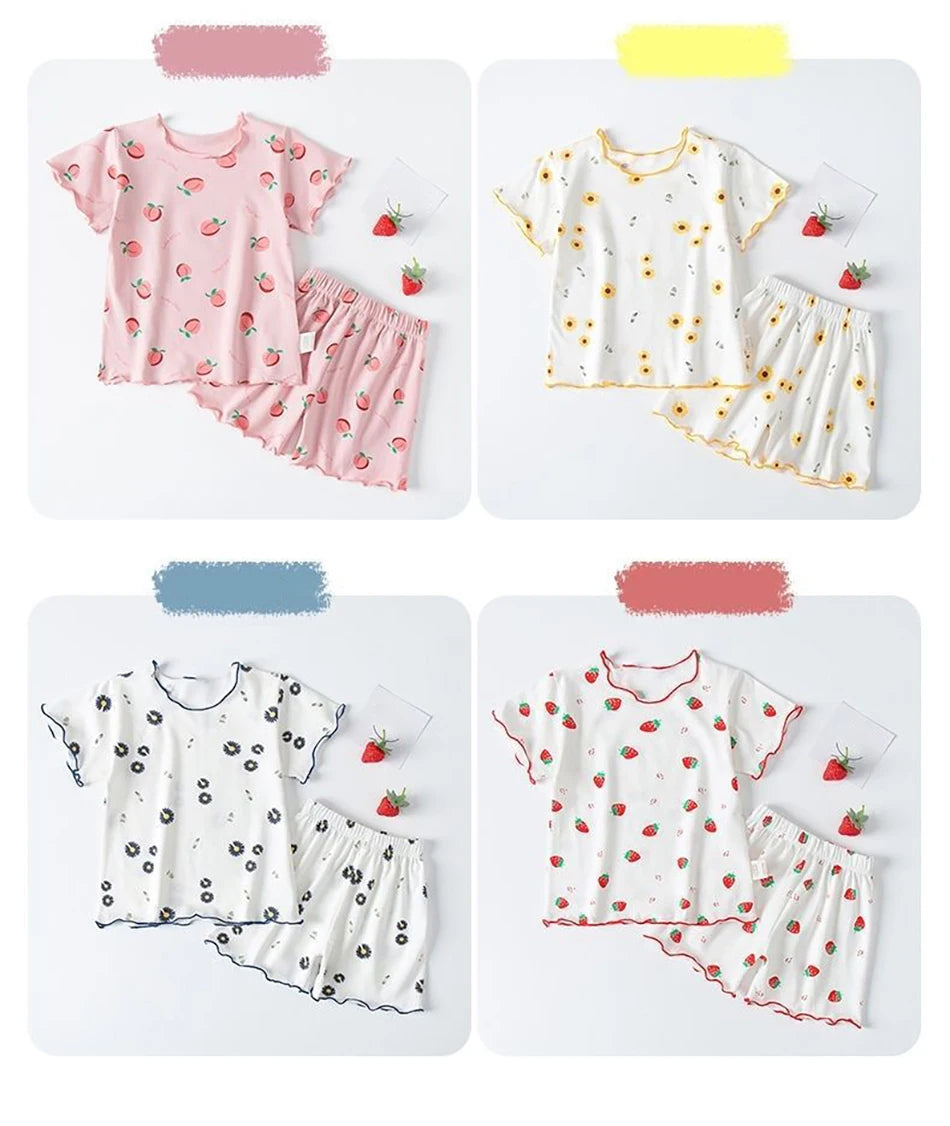 Girls Summer Pajama Sets