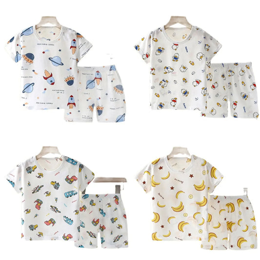 New Summer Children Home Clothing Pajamas Set