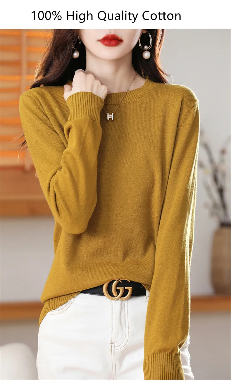 High-quality Cotton Knitted Sweater