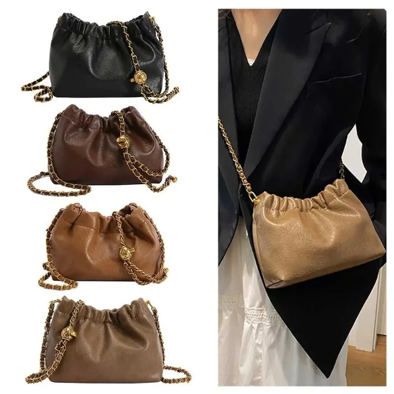 Women's Crossbody Tote Bag PU Leather Hobo Bag