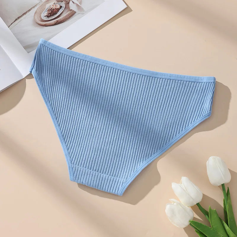 7Pcs Women's Panties Striped Briefs