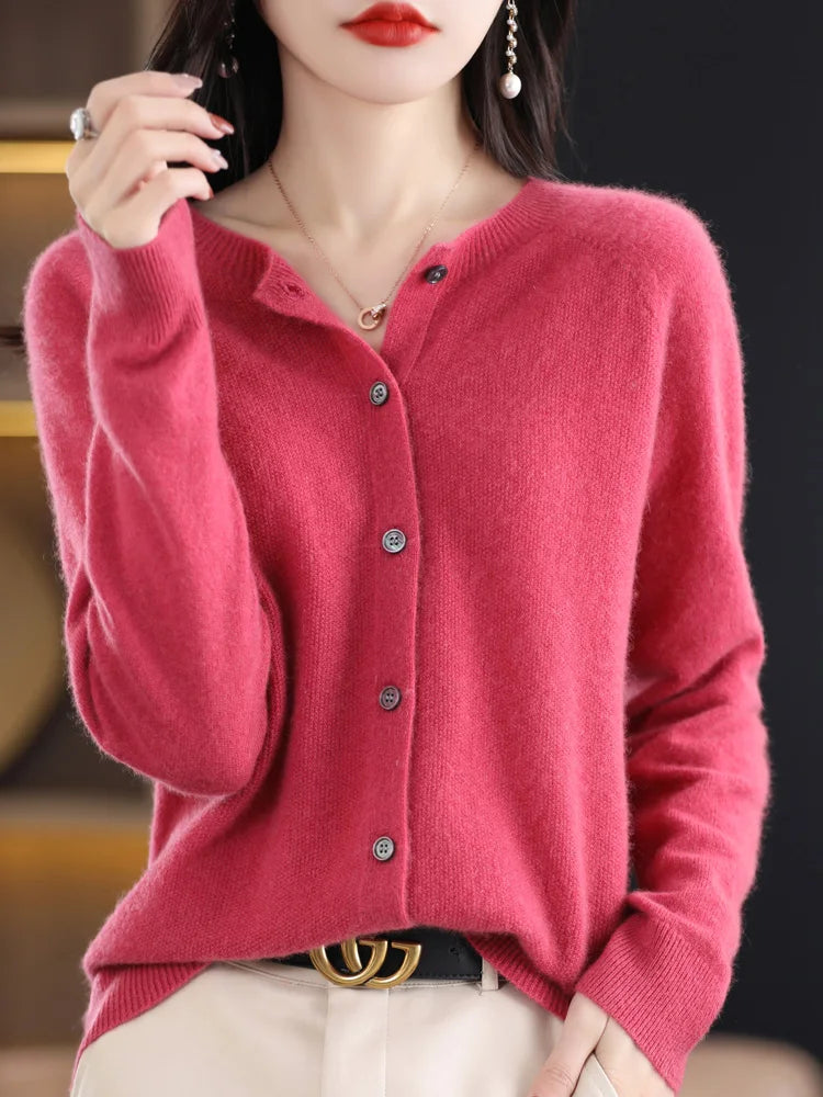 Women Cashmere Sweater 100% Merino Wool