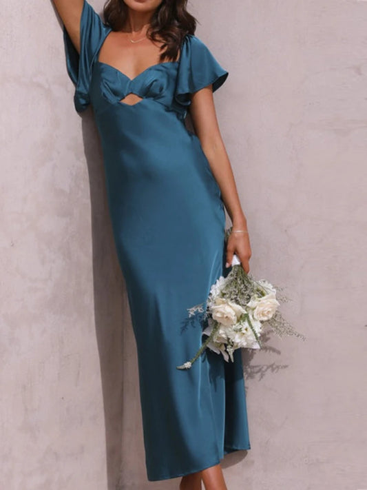 New Women's Elegant and Sexy Satin Slimming dress