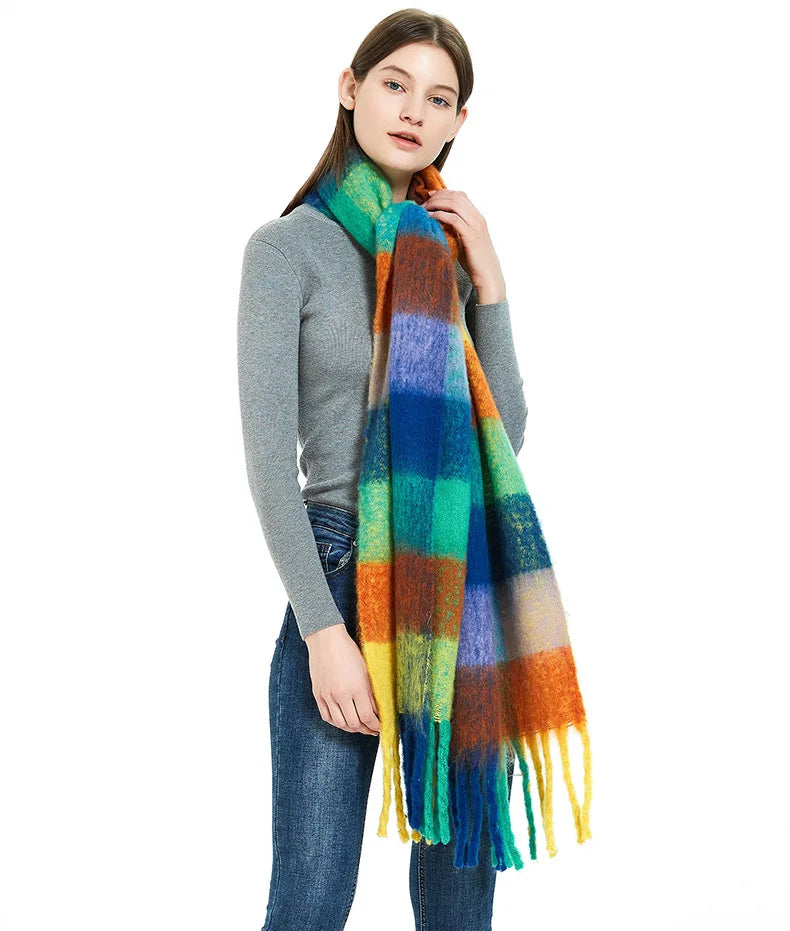 Thick Warm Scarf Women Cashmere