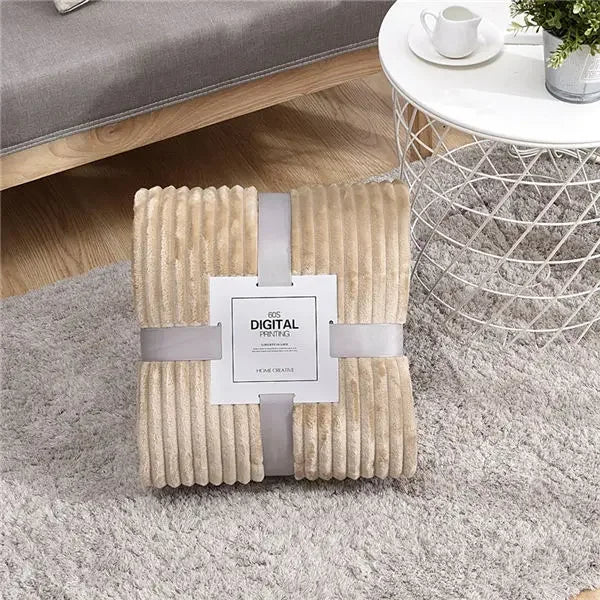 Striped Flannel Blankets For Beds Blanket
