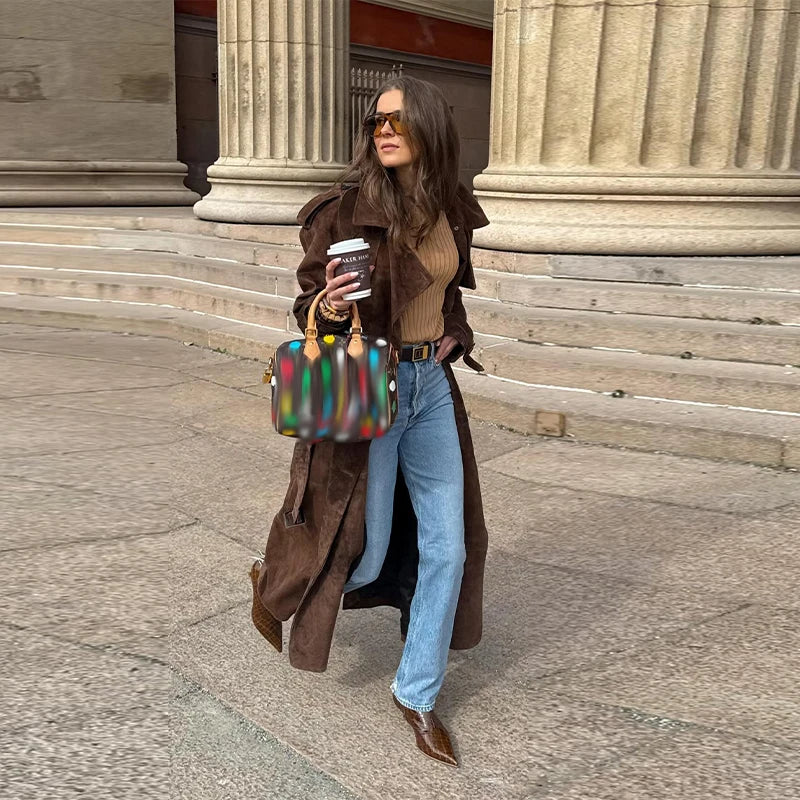 Vintage Suede Long Jackets