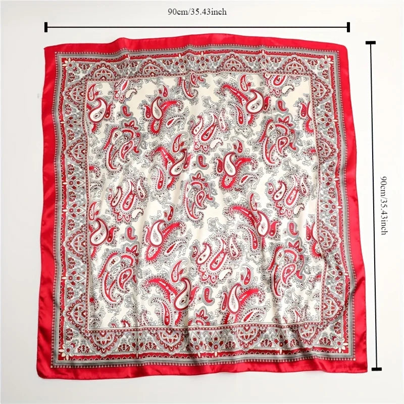 Luxury Silk Shawl Square Scarf