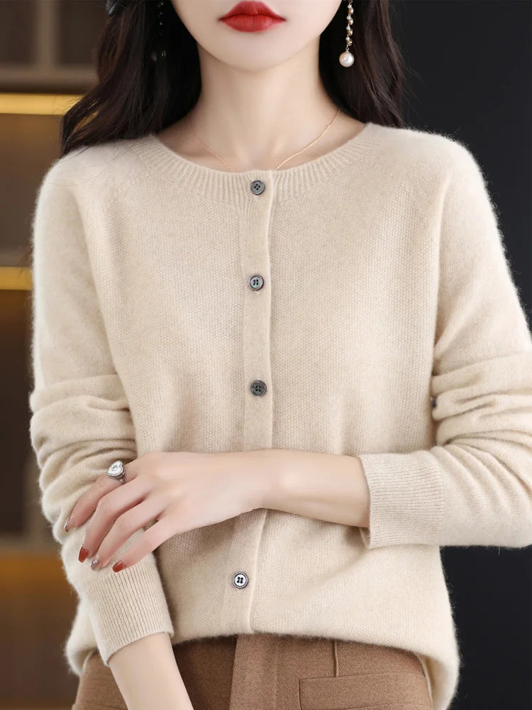 Women Cashmere Sweater 100% Merino Wool