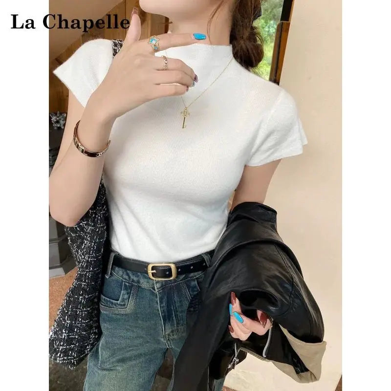 2025 Basic Turtleneck Solid Thin Summer Pullover