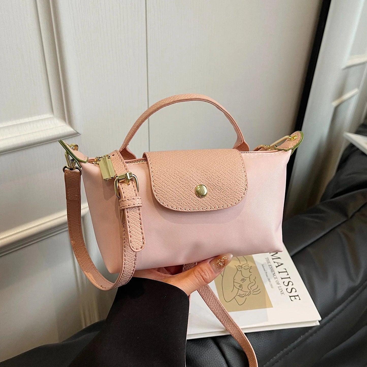 Retro Fashion Nylon Dumpling Bag