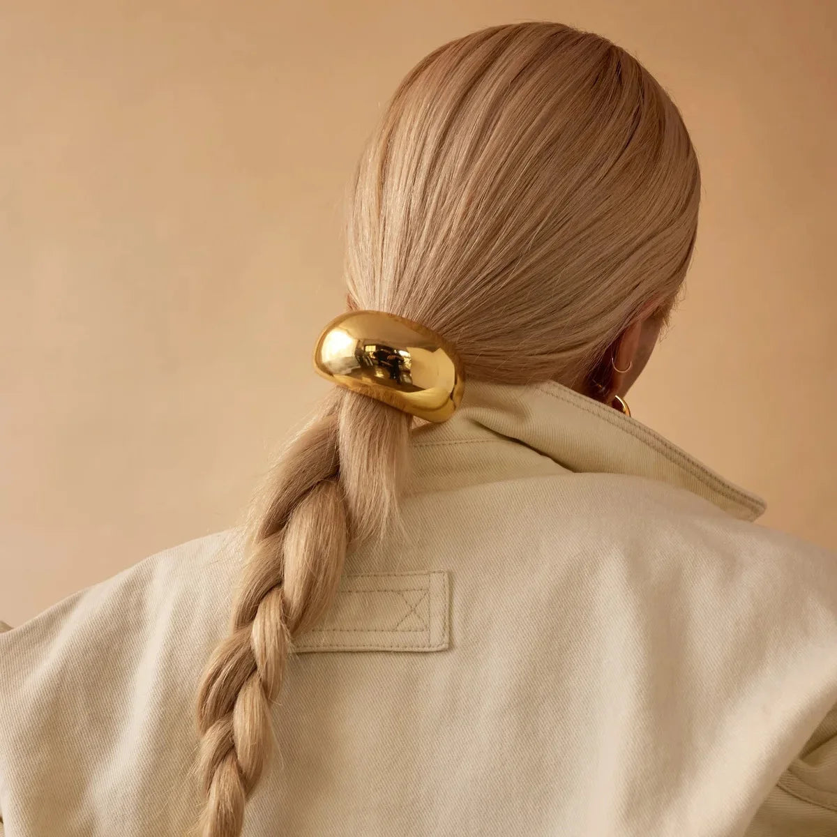 Vintage Metal Ponytail Elastic Hair Loop Scrunchies