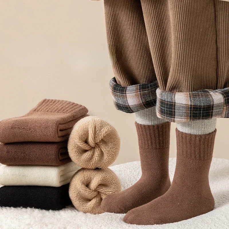 5 Pairs/Lot Children Winter Socks Cotton