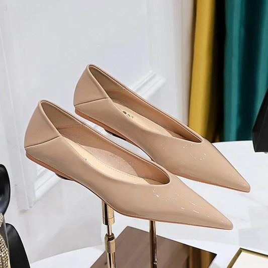 Women 1cm Low Heels Fashion