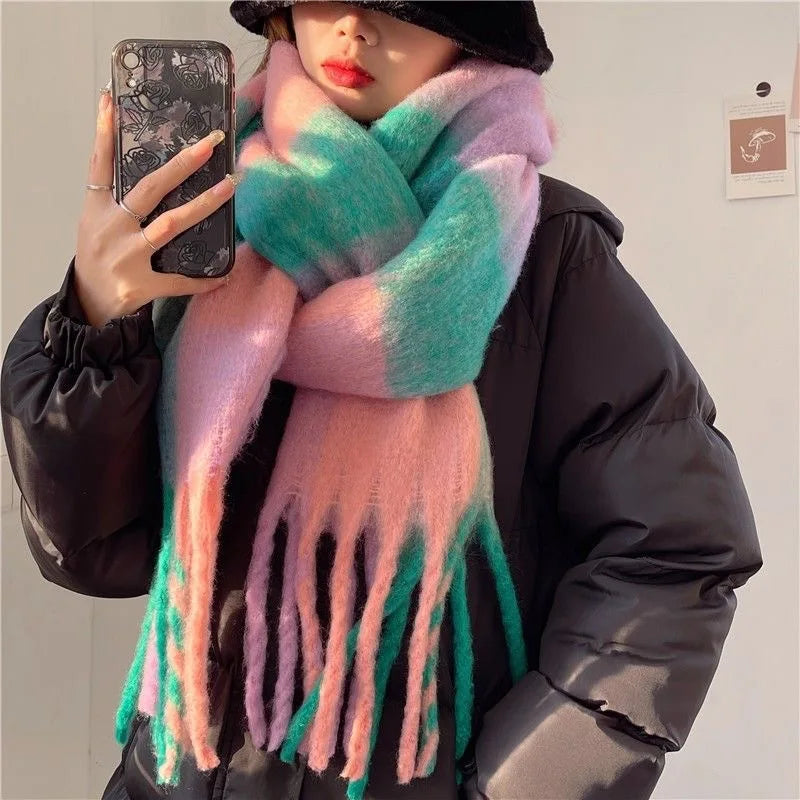 Thick Warm Scarf Women Cashmere
