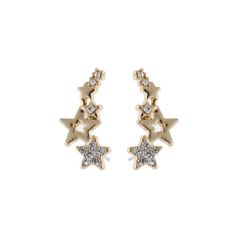 Shiny Star Stud Earrings