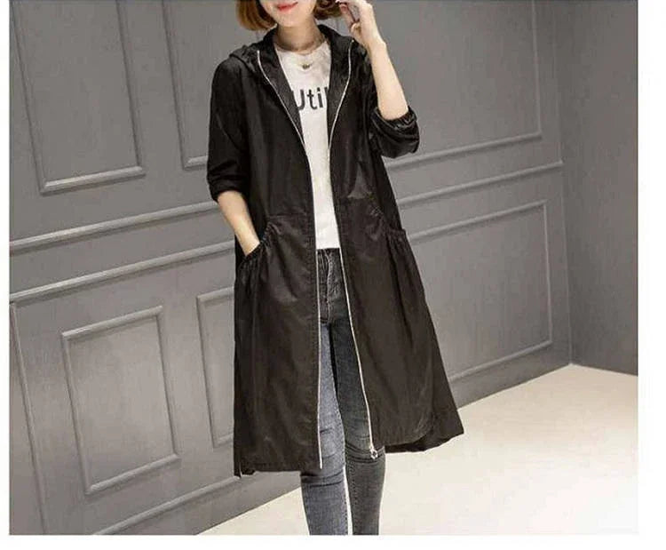 Korean Fashion Coats Thin and Light Windbreaker Women's Clothing